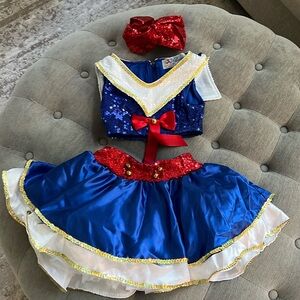 Glamour costumes girls sailer nautical dance costume size MC